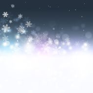 Snow Magic Dark Background