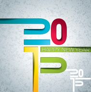 Happy New Year 2015 colorful celebration background with typographic design N2