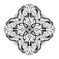 Beautiful Deco Square (Vector) N11