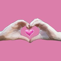 hands folded as the heart germ N2
