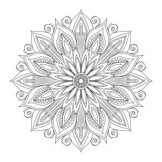 Beautiful Deco Mandala (Vector) N28
