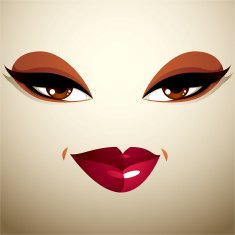 Attractive woman with stylish bright make-up Sexy lady N4