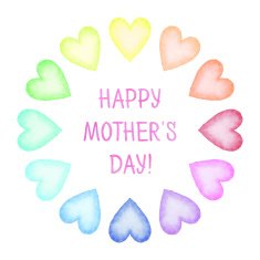 Hand painted Mother's Day card