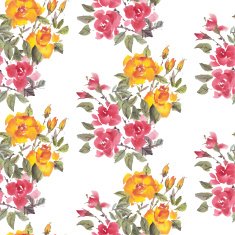 Watercolor Flowers N131