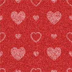textured red seamless pattern with hearts