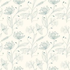 insects and flowers on a white background N2