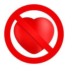 No loving sign