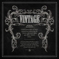 Vintage design elements Retro card Vector illustration N3