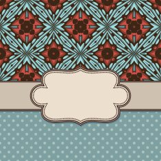 Vintage vector flower frame N88