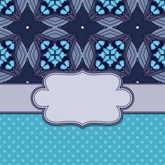 Vintage vector flower frame N93