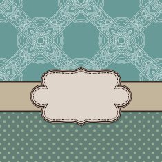 Vintage vector flower frame N94