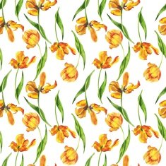 Watercolor floral seamless pattern N54