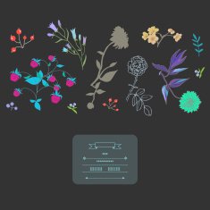 Gentle decor with flowers N7