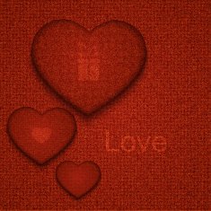 Vector modern denim heart background N2