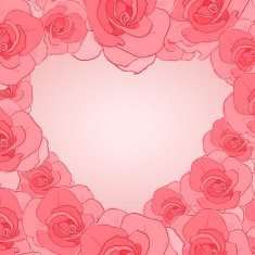 Invitation cards with roses N7