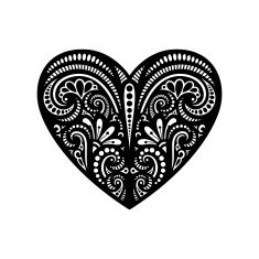 Vector Deco Abstract Heart N8