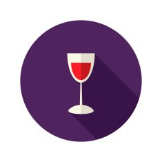 Christmas Glass of Wine Icon