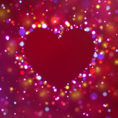 Heart shape with sparkles N2