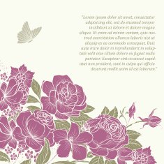 vintage floral background N39