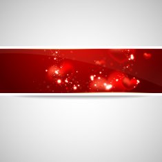 Valentine&rsquo;s Day background with hearts