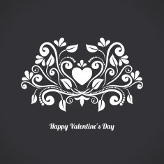 Valentine Blackboard Heart