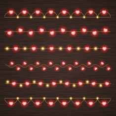 Happy Valentine's Day Glowing Decoration Light Bulbs N18