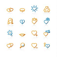 contour love icons