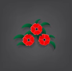 red flower N8