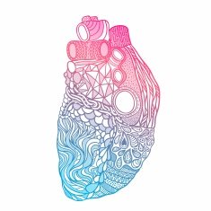 doodle heart Love vector illustration N2
