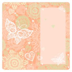 Invitation card with lace ornament N5