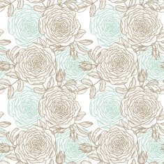 vector seamless floral pattern with rose N3