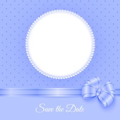Photoframe with beads and bow N2