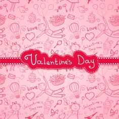 valentine's day seamless pattern N13