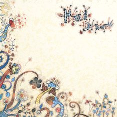 Stylish floral hand drawn background N2