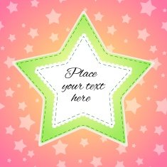 Background with stitched stars