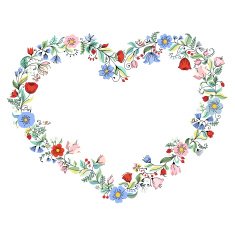 Floral heart N61