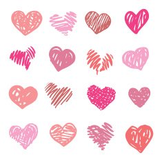 Love Heart illustration isolated N6