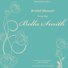 Wedding or invitation card abstract vector flower pattern background N47