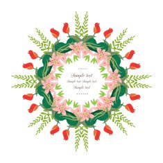 Gentle decor with flowers N9
