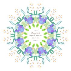Gentle decor with flowers N10