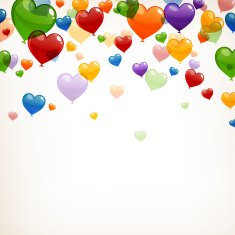 Vector Heart Balloons N8