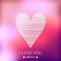 Tribal heart Blurred template holiday N2