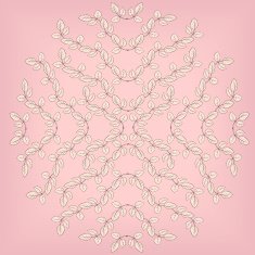 Floral composirion with leaves N6