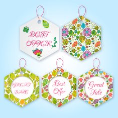Nice floral greeting card with leaves N41
