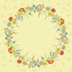 Beige card with flowers N3