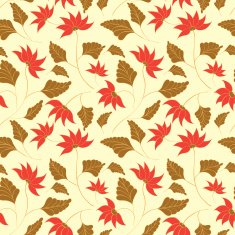 Beauty flowers seamless pattern