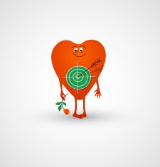 Heart is love target
