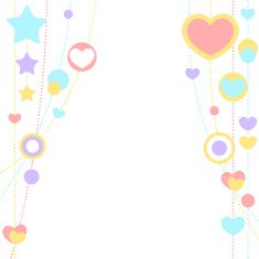 Cute congratulation card with border of hearts