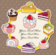 cartoon cake card N21
