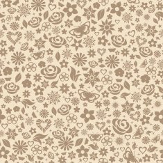 Seamless pattern of flowers N38